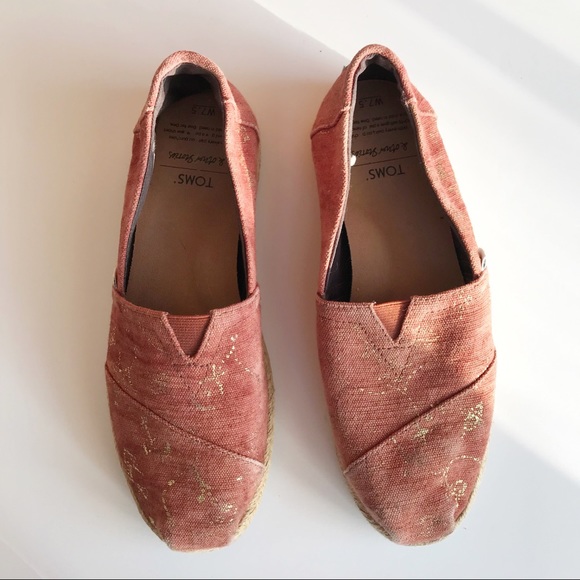 TOMS x & Other Stories Canvas Flats Neutral Rust - Picture 1 of 8
